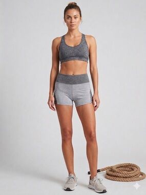 🏃‍♀️💨 BUNDLE OF 2 Roxy Gray Colorblock Athletic Shorts Sz S 👟✨
